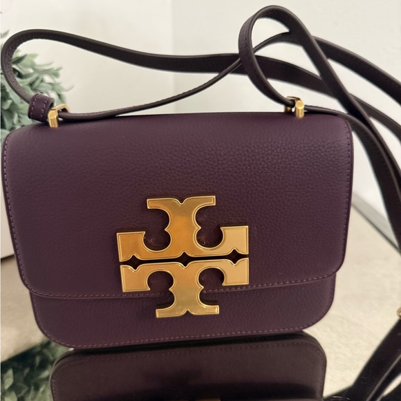 TORY BURCH ELEANOR PEBBLED SMALL CONVERTIBLE SHOULDER / CROSSBODY BAG - Picture 2 of 8